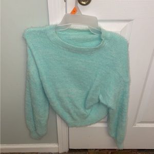 Teal sweater